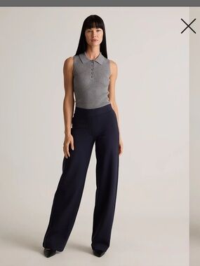 Quince Ultra- stretch Wide-Leg High-Waist Women’s Pants